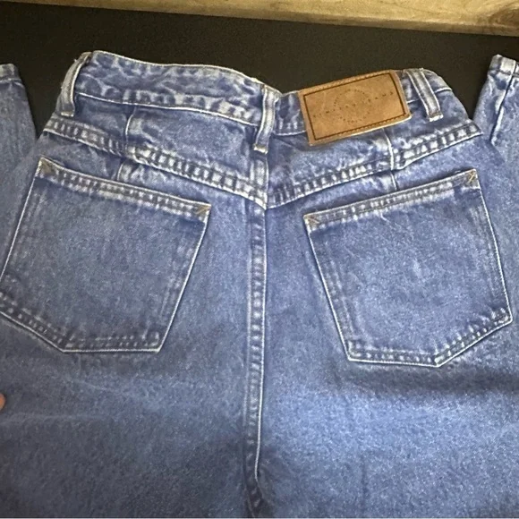 VTG LIMITED JEANS High-Rise Blue Denim Mom Pleated Jeans Size 10 Tapered Leg Y2K - Picture 6 of 12